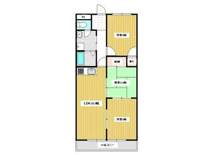 ル・エトワール(3LDK/3階)の間取り写真