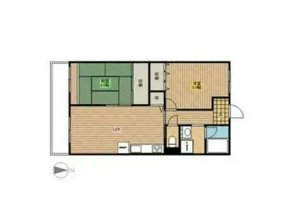 ケイズコート(2LDK/3階)の間取り写真