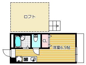 センターグリーン金沢(ワンルーム/1階)の間取り写真