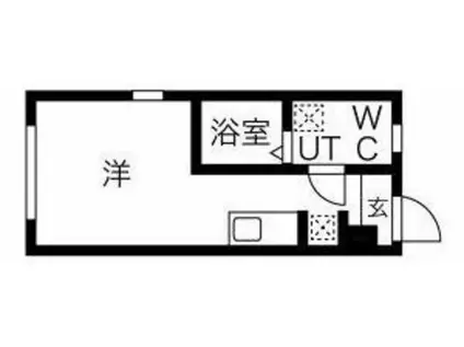 FOUR新板橋(ワンルーム/4階)の間取り写真