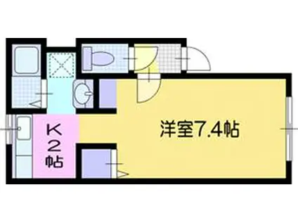 ネクステージ文京台(1K/3階)の間取り写真