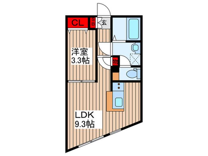 KAレジデンス上石神井(1LDK/2階)の間取り写真
