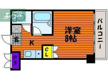 ファイブ南方(1K/1階)の間取り写真