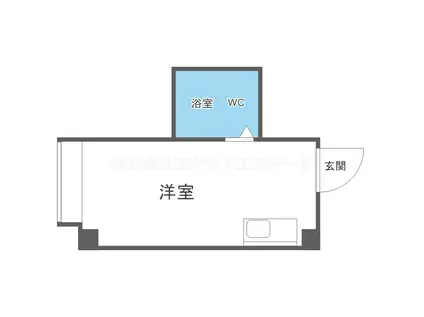 昭和グランドハイツ花園(ワンルーム/5階)の間取り写真