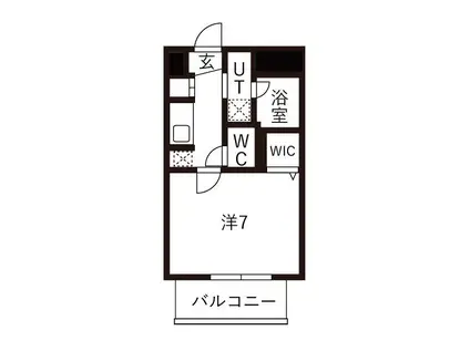 DELLCS SHINAGAWA(1K/5階)の間取り写真