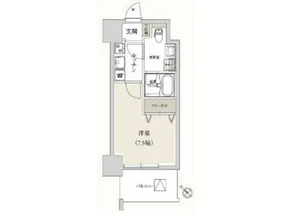 プライマル月島(1K/6階)の間取り写真