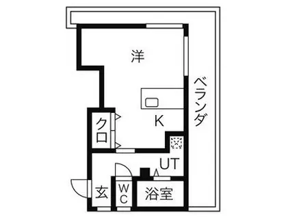 メゾン千種(ワンルーム/4階)の間取り写真