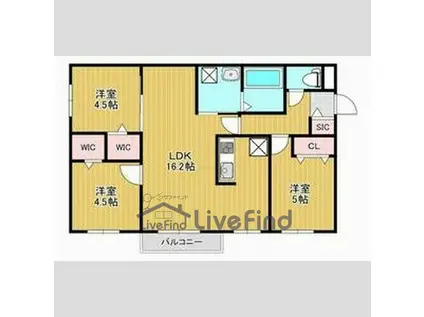 平岸5-13(3LDK/2階)の間取り写真