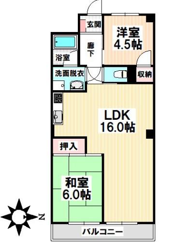 赤坪第2小菅ビル(3DK/1階)の間取り写真