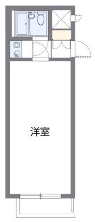 レオパレスグリーン(1K/4階)の間取り写真