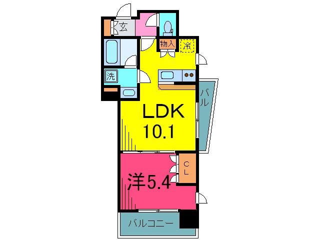 エクセレンシア駒込(1LDK/6階)の間取り写真