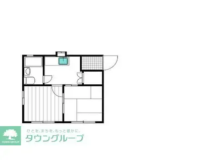 サーベハイツ(2K/1階)の間取り写真