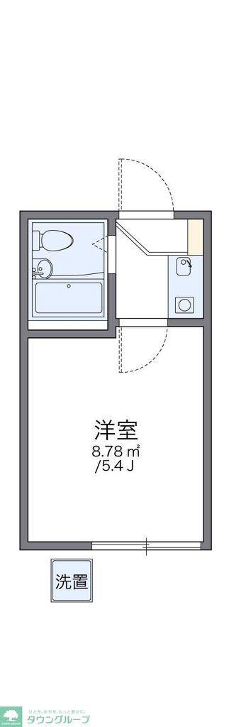 レオパレス西川口第2(1K/1階)の間取り写真