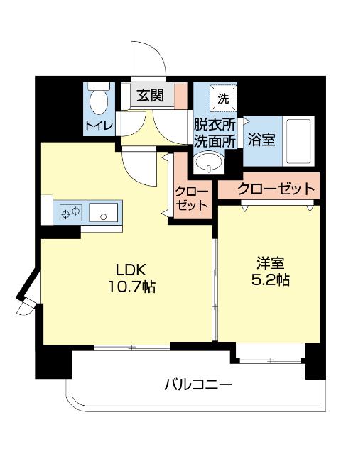ウィナーズ(1LDK/2階)の間取り写真