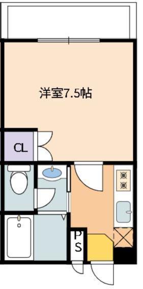 アメニティー水上(1K/2階)の間取り写真
