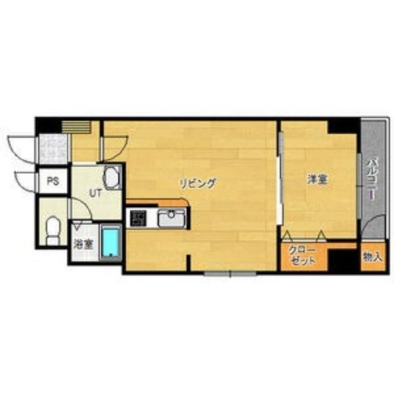 エステラ10番館(1LDK/2階)の間取り写真
