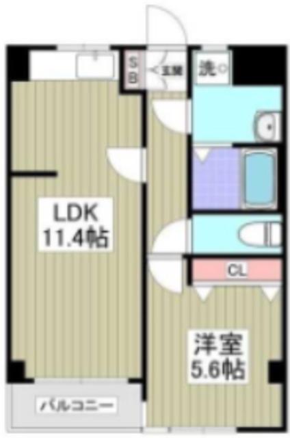 セレスト(1LDK/3階)の間取り写真