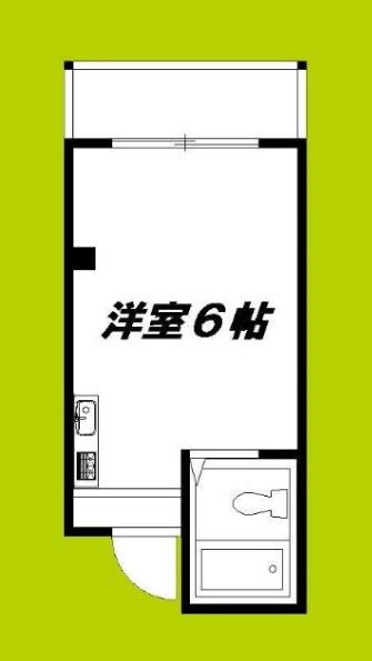 ラパンジール大国4(ワンルーム/3階)の間取り写真