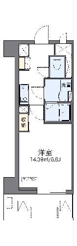 レオネクストル ヴァン ブルー(1K/5階)の間取り写真