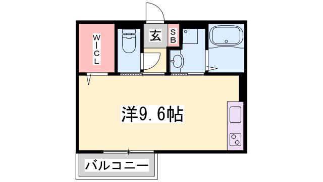 TENTREE新在家(ワンルーム/1階)の間取り写真