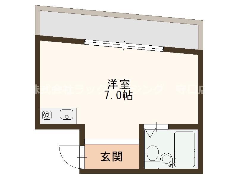 大宝門真CTスクエアーI(ワンルーム/4階)の間取り写真