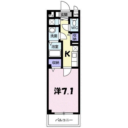 ARK PLACE(1K/1階)の間取り写真