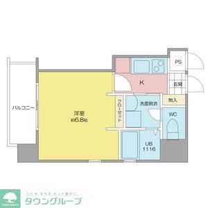 MAYUMI.7(1K/4階)の間取り写真