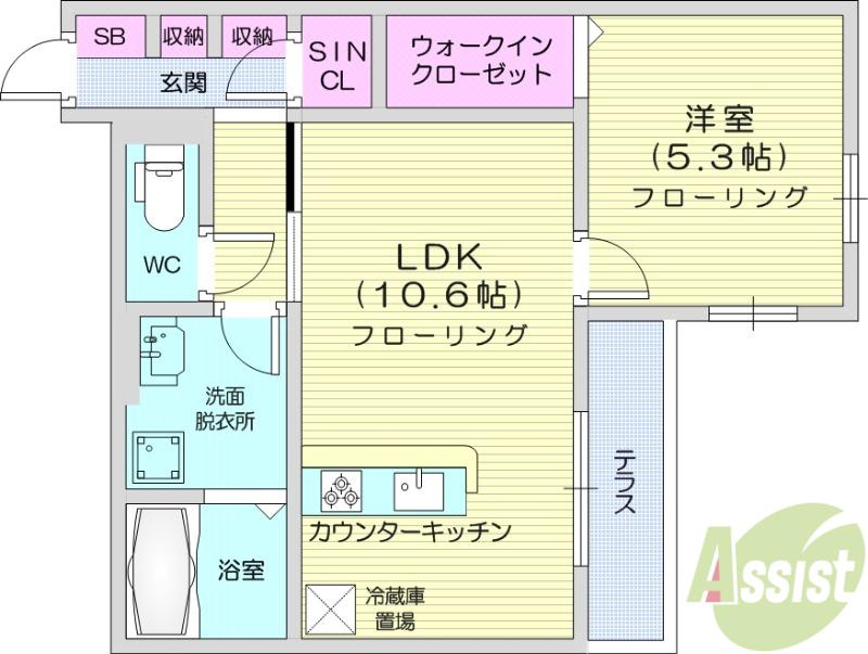 D-ROOM葉山町(1LDK/2階)の間取り写真