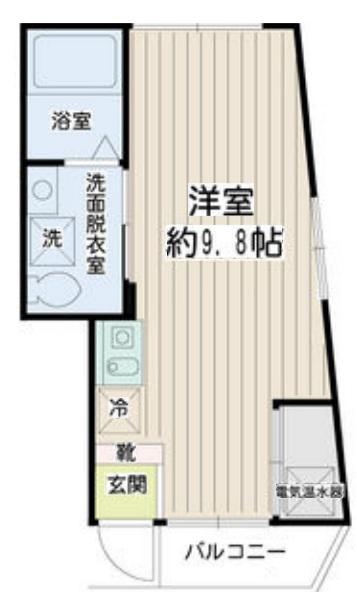 リチェンシア横浜反町(ワンルーム/5階)の間取り写真