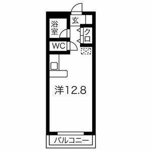 ハイツエリオン(ワンルーム/1階)の間取り写真