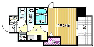 アクアプレイス梅田III(1K/5階)の間取り写真