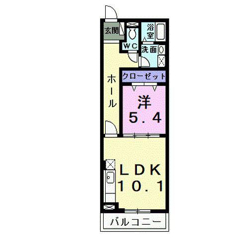 ジュネスアノン(1LDK/1階)の間取り写真