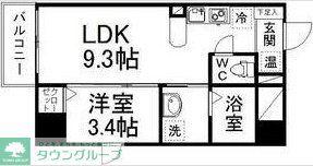 グラン・ドミール一番町(1LDK/7階)の間取り写真