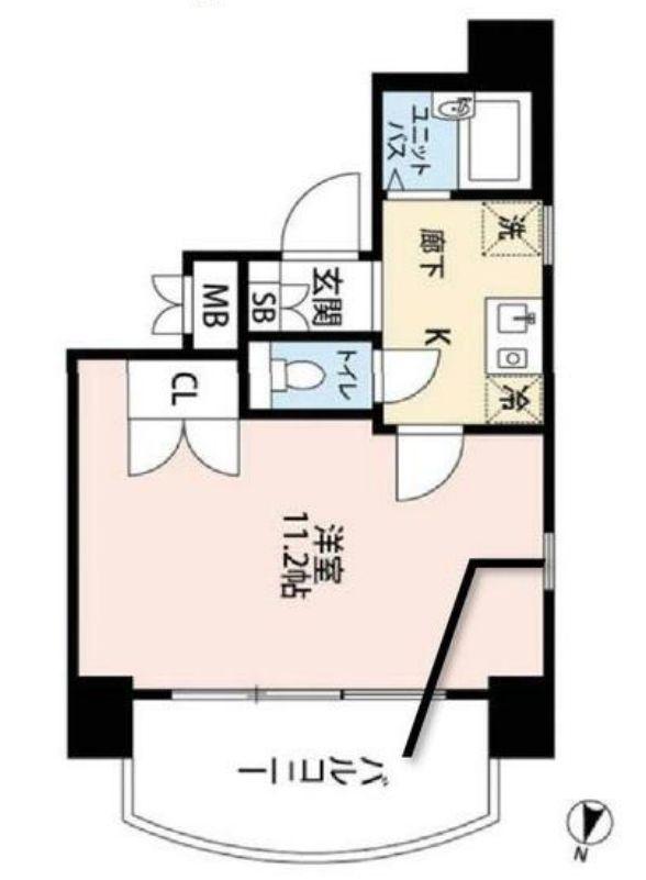 ステージファースト笹塚(1K/7階)の間取り写真