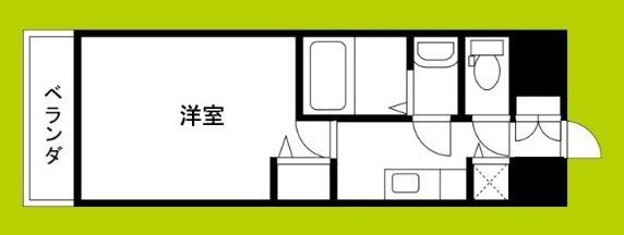 TOYOTOMI STAY PREMIUM阿倍野天王寺(1K/6階)の間取り写真