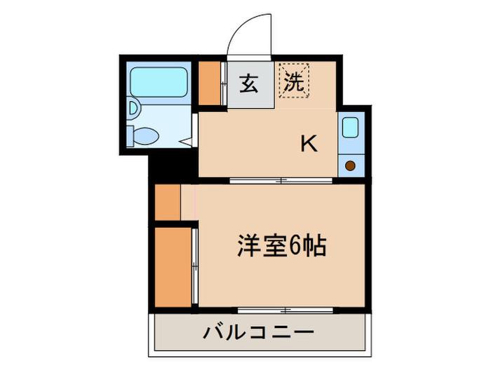 フォレストハイツ本郷(1K/2階)の間取り写真