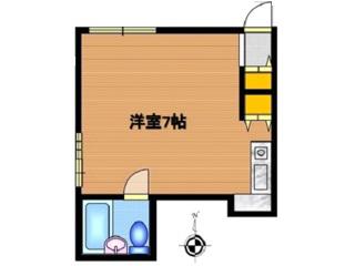 カントリーハウス(ワンルーム/2階)の間取り写真