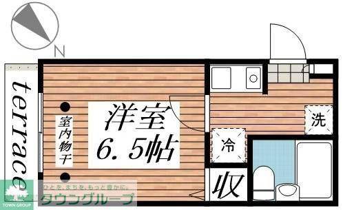 クラヴィエ(1K/1階)の間取り写真