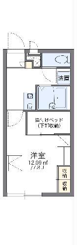 レオパレスKAMELEOII(1K/2階)の間取り写真