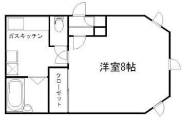 アーチヒル清水 101(1K/1階)の間取り写真