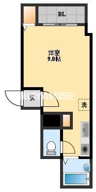 マルカ宝町(ワンルーム/2階)の間取り写真