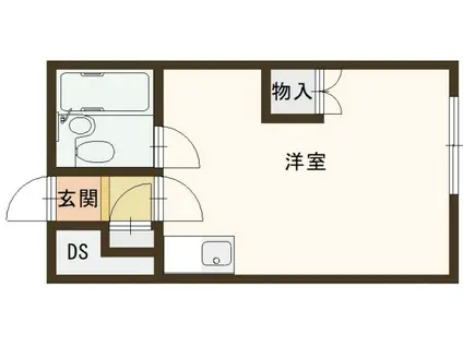 コイデハイツ(ワンルーム/3階)の間取り写真