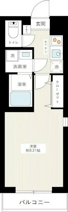 ハーモニーレジデンス東京サウスゲート 4階階 間取り