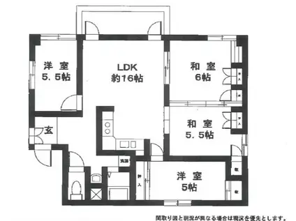 第一アカデミービル(4LDK/7階)の間取り写真