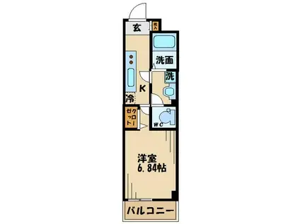 シオン ミナミ(1K/3階)の間取り写真