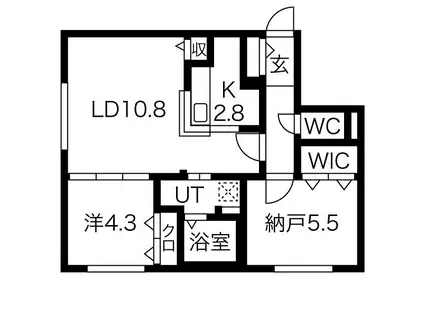 アルファスクエア南4西15(2LDK/3階)の間取り写真