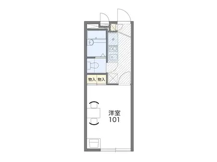 レオパレス三田ウチダ4号館(1K/1階)の間取り写真