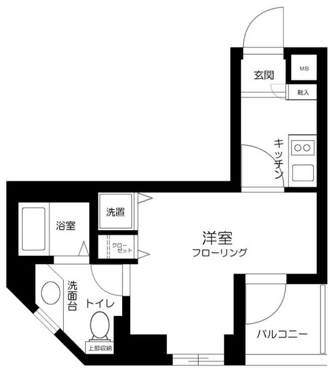 クローバーコート黒門町 2階階 間取り