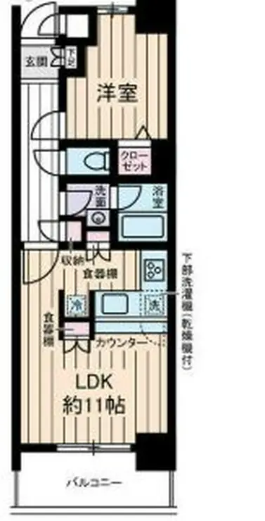 パルナス阪東橋 9階階 間取り