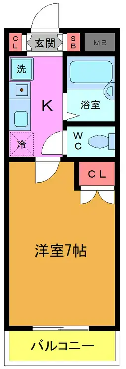 レジディア浦安 2階階 間取り